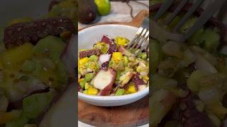 “SALPICÓN” VERANIEGO DE PULPO Y BERBERECHOS 🥑🐙 receta ensalada [upl. by Crooks]