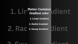 Flutter Tutorial  Flutter Background Gradient Color LinearGradient  RadialGradient SweepGradient [upl. by Yee]