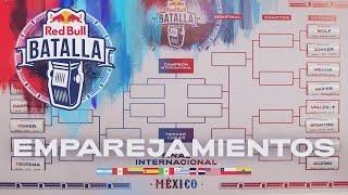 EMPAREJAMIENTOS  Red Bull Batalla Internacional 2022 [upl. by Lira651]