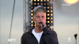 Justin Bieber  Baby acoustic  Live  Fox FMs Hit the Roof [upl. by Fidelis]