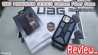 Review เคส UAG MONARCH SERIES Carbon Fiber IPHONE 12 PRO MAX IPHONE 13 PRO MAX 5G CASE [upl. by Yorgo]