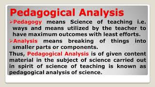 Pedagogical Analysis of Periodic Table [upl. by Alesiram393]