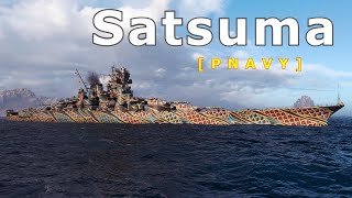 World of WarShips Satsuma  3 Kills 366K Damage [upl. by Adnic]