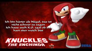 Unknown from ME Knuckels Theme Song German Lyrics Sonic Adventure [upl. by Aidul]