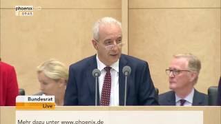 Sitzung im Bundesrat Ua Abschiedsrede von Bundesratspräsident Stanislaw Tillich vom 14102016 [upl. by Reger517]