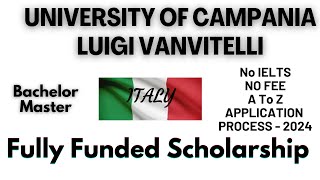 University of Campania Luigi Vanvitelli Italy  Online Application Scholarships No IELTS No Fee [upl. by Silberman373]