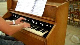 Harmonium  Reed organ BachToccata jouée par Hajo Frommen [upl. by Leduar]