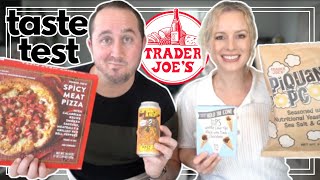 New Trader Joes Grocery Shopping Taste Test [upl. by Tia]