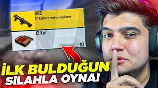 İLK BULDUĞUM SİLAHLA OYNAMAK 😮  PUBG Mobile Challenge [upl. by Aitital845]