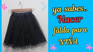 QUIERES SABER EL SECRETO PARA  HACER ESTA LINDA FALDA costurainfantil life idea ideal [upl. by Anytsyrk]