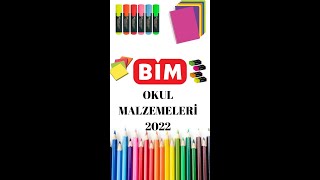 BİM OKUL MALZEMELERİ 2022📙📘📗 TÜM ÜRÜNLER FİYATLARI İLE shorts [upl. by Nnasus]