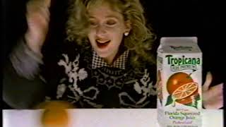 1989 Tropicana Orange Juice quotStrawquot TV Commercial [upl. by Aisats]