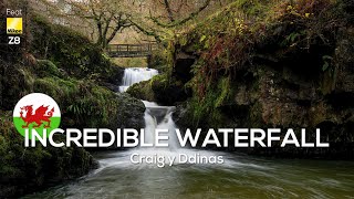 Incredible Waterfall AUTUMN COLOURS WOW Craig y Ddinas Wales [upl. by Milda]