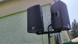 Only one speakers stand for two FBT XLite 12A MIDAS MR18 and shure BLX SM58 [upl. by Kimbra]