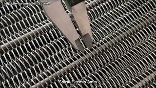 REKING stainless steel chain mesh conveyor belt [upl. by Demetrius141]