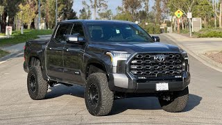 TUNDRA PLATINUM 6 INCH LIFT ON 37x18s [upl. by Aitercal925]