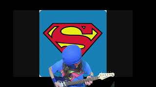 Superman Theme Guitar Cover by TheLongHairedWelder [upl. by Azile872]