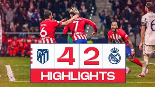 HIGHLIGHTS  ATLÉTICO DE MADRID 42 REAL MADRID  COPA DEL REY [upl. by Amek]