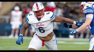 Jordan Miller  Defensive Tackle  SMU  2023 Highlights  2024 NFL Draft  Denver Broncos [upl. by Ppilihp]