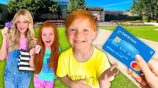 i GAVE my 8 YEAR OLD a DEBiT CARD 💳😱amp here’s why [upl. by Sudnac]