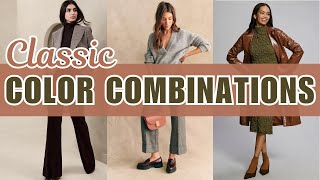 Classic Color Combinations For Fall 2023 Outfits  Fall Color Trends You Will LOVE [upl. by Davina]