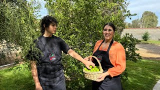 CEVICHE DE CAMARÓN CON MANGO Y LIMONES RECIÉN CORTADOS CON MI HIJO [upl. by Fletcher]