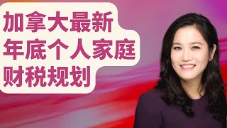 加拿大最新年底个人家庭财税规划哪些收入不需要交税？2024年你必须要知道的省税策略 [upl. by Cynthla]