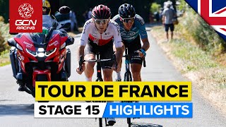 Long Hot Day Full Of Drama  Tour De France 2022 Stage 15 Highlights [upl. by Reffotsirhc821]