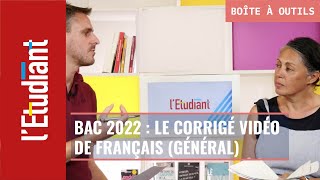 Bac général 2022  le corrigé vidéo de lépreuve de français [upl. by Engamrahc120]