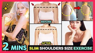 🔥2 MINS REDUCE SHOULDER SIZE EXERCISE  Slim down shoulder reduce shoulder fat and broad shoulders [upl. by Jaquenetta616]