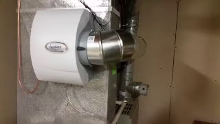 Whole House Humidifier Install  Aprilaire 600 whole house humidifier [upl. by Anastas]