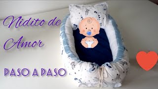 cómo hacer un nido contenedor para bebé  how to make babynest [upl. by Anu]