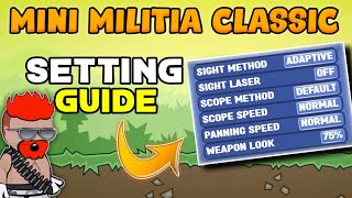 Mini Militia Classic  quotGod Settingquot  Proper Guide Of MMC Setting 🤯 [upl. by Larrisa]