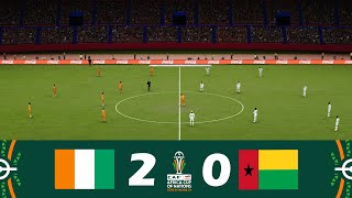 Côte dIvoire vs GuineaBissau 20  CAF Africa Cup of Nations 2023  Match Highlights [upl. by Akiemat]