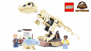 LEGO T Rex Dinosaur Fossil Exhibition REVIEW  LEGO Jurassic World  LEGO 76940 [upl. by Blas]