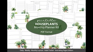 Houseplants Planner Kit video short [upl. by Mortimer269]