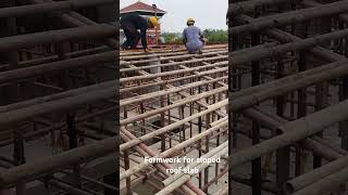 Sloped roof slab formwork [upl. by Adnaw592]