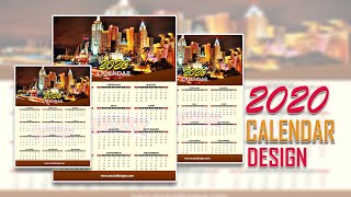 2020 CALENDAR DESIGN in Microsoft Word 100 EASYNO PROFESSIONAL SKILL REQUIRED [upl. by Harimas]