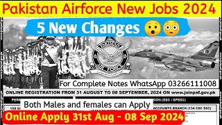 Pakistan Airforce Jobs 2024 Online Apply  Paf Initial Test Preparation [upl. by Aro]