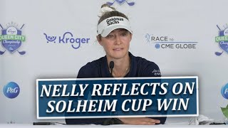 Nelly Korda Reflects On US Solheim Cup Victory [upl. by Eniamirt]