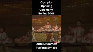 Beijing Olympics Opening Ceremony 2008 Drum Beat of 2008 Drummers olympics 2008 beijingolympics [upl. by Nylarat]