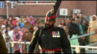 India Pakistan Wagah Attari Border Closing Ceremony By Sanjeev Bhaskar  The Longest Road [upl. by Arhna]