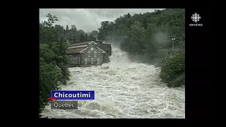 En juillet 1996 le Déluge du Saguenay ou les inondations historiques au SaguenayLac SaintJean [upl. by Faina39]