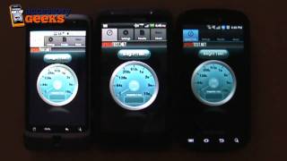 4G network test Verizon 4G LTE vs Sprint 4G Wimax vs TMobile 4G HSPA [upl. by Lledrev]