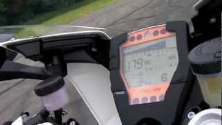 KTM RC8 R Top Speed Run [upl. by Archle]