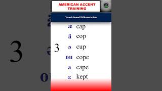 Vowel Sound Differentiation  American accent Training english englishpronunciation [upl. by Zetram]