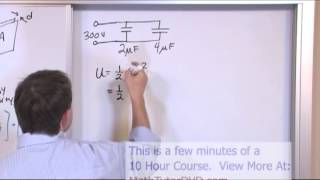 Energy Storage in a Capacitor  Physics Tutorial [upl. by Aihseuqal]