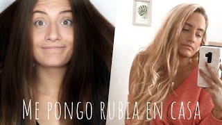 CÓMO DECOLORAR COMPLETAMENTE EL CABELLO De morena a rubia en casa ¡¡CAMBIO RADICAL [upl. by Thorner]