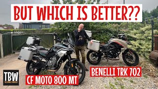 Benelli TRK 702 v CF Moto 800 MT [upl. by Ludmilla]