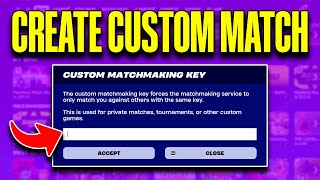 How to Create Custom Match in Fortnite 2024  How to Join Private Match in Fortnite [upl. by Plato]